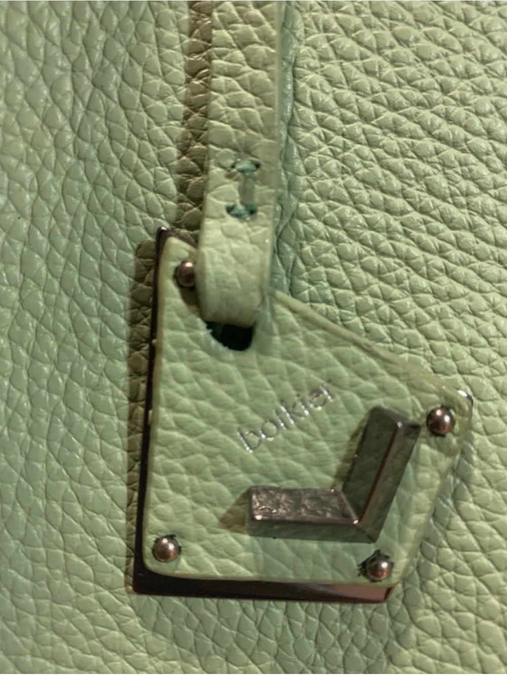 Botkier Mint Green Leather Tote with Wristlet - Picture 3 of 7
